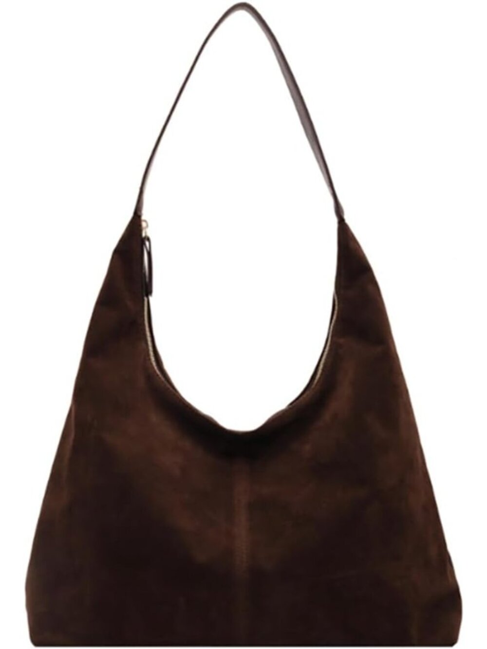 Chic Faux Suede Hobo Tote Bag for Women | Stylish Shoulder Purse Handbag